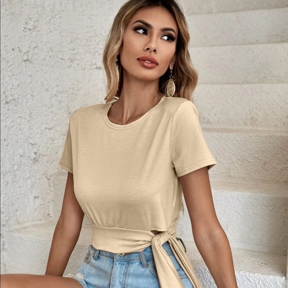 SHEIN Tops - SHEIN Solid Tie size top size small